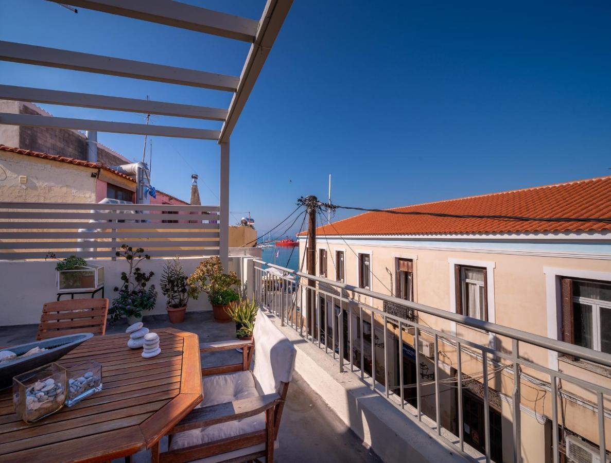 The Roof - Flat Sea View In Aegina Town Exterior foto