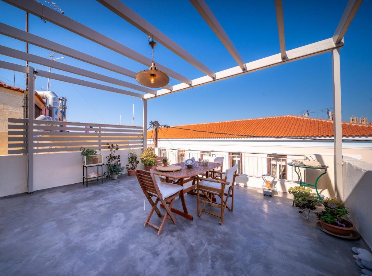 The Roof - Flat Sea View In Aegina Town Exterior foto