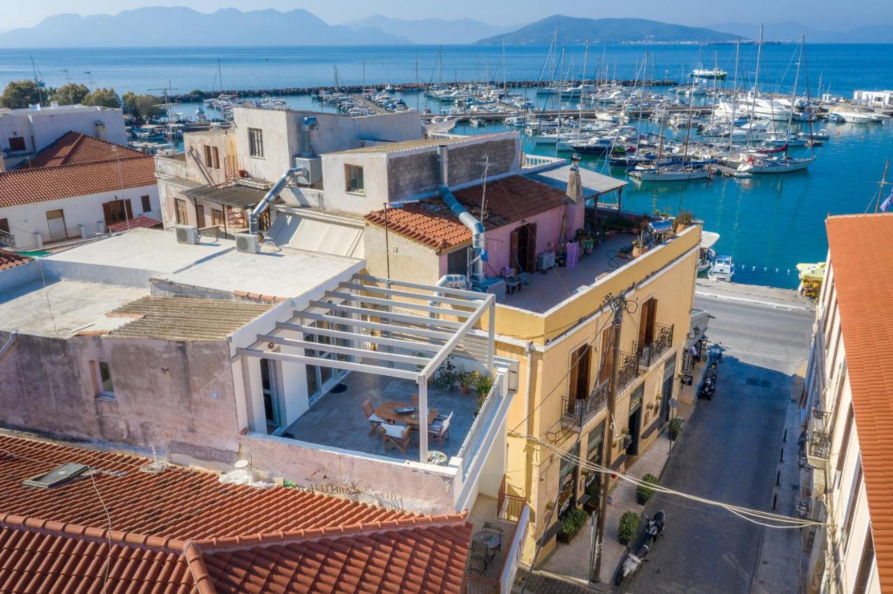 The Roof - Flat Sea View In Aegina Town Exterior foto